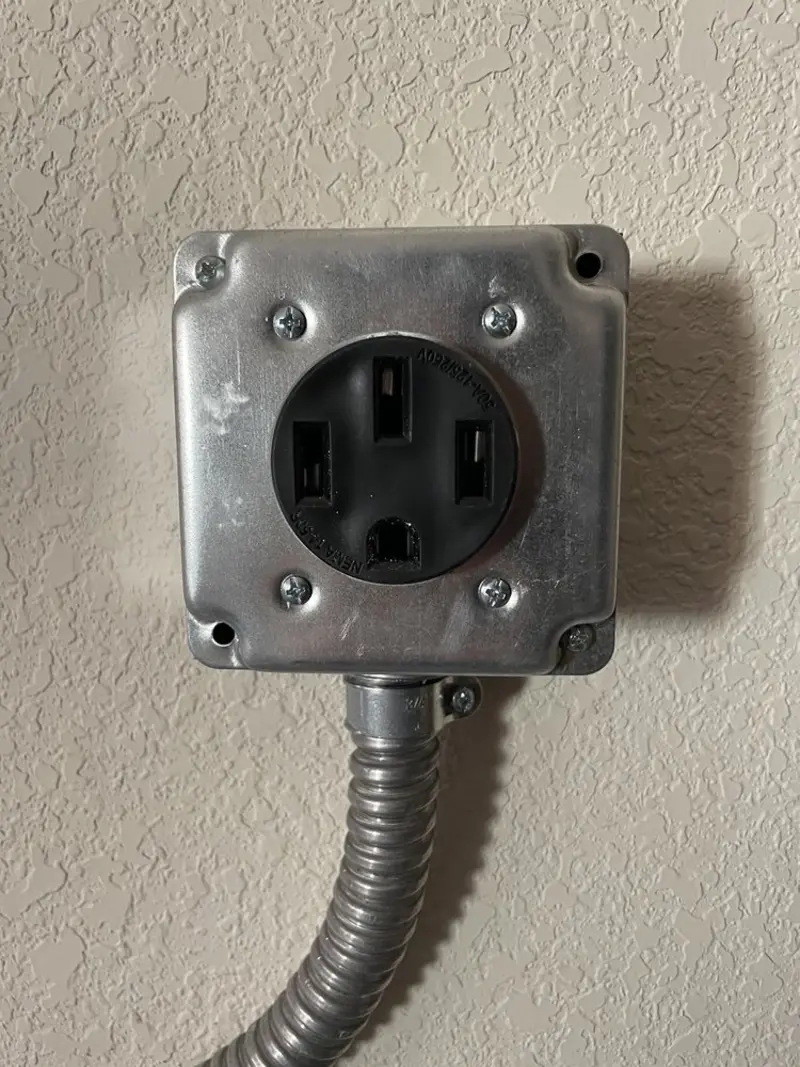 NEMA 14-50 outlet installed for Smart Home Electrical in Whiteriver